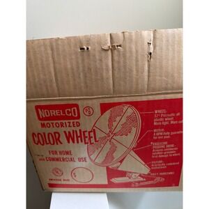Vintage 1972 Norelco Motorized Color Wheel 12" Retro Christmas Light 414-09419